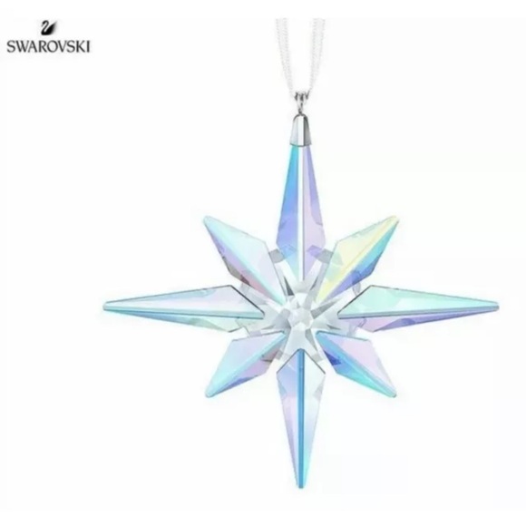 NIB Swarovski Christmas Aurora Borealis Large 4”Star Crystal Ornament #5403200 - Picture 12 of 12
